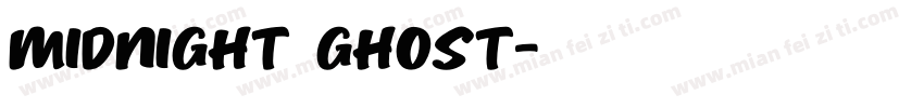 Midnight ghost字体转换